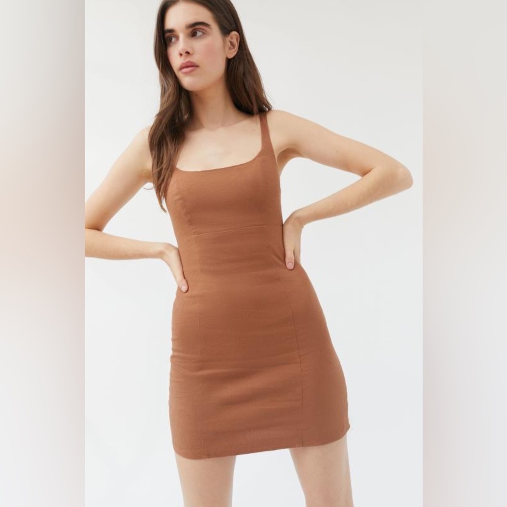 Urban Outfitters Winona Linen Mini Dress